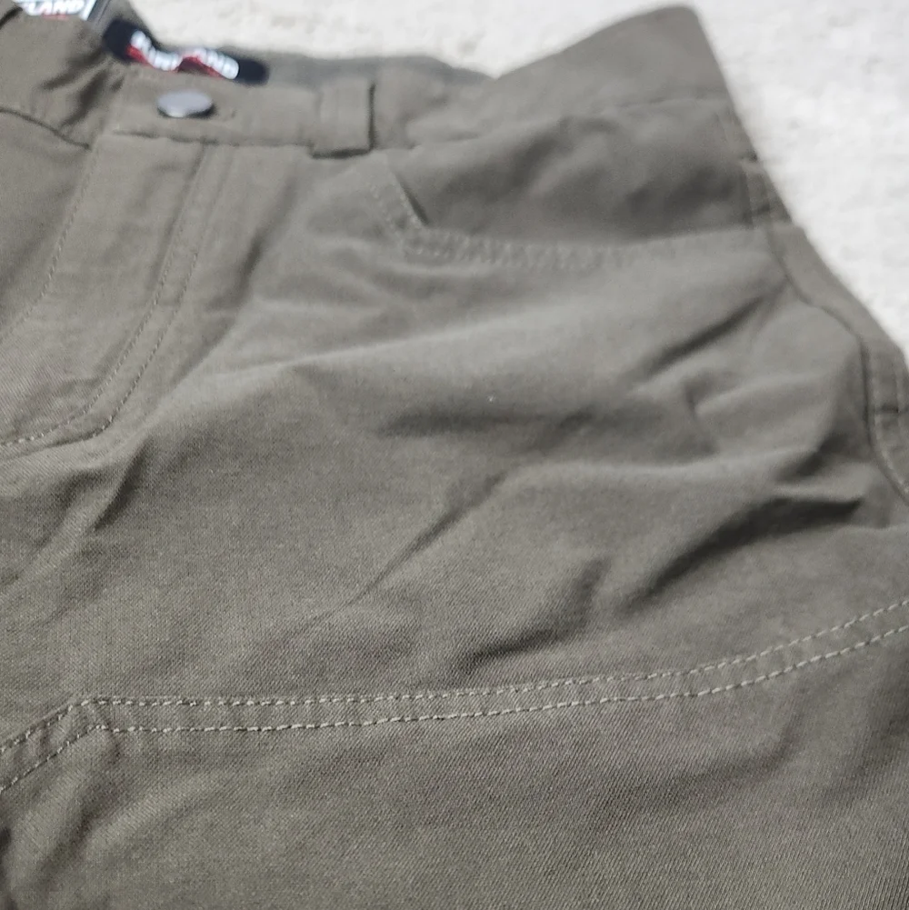 Kirkland Signature Mens Brown/Green Stretch Tech Pants - 30 X 32